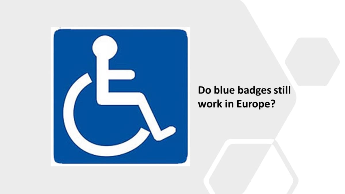 Lets find out if blue disabled badges work in the EU